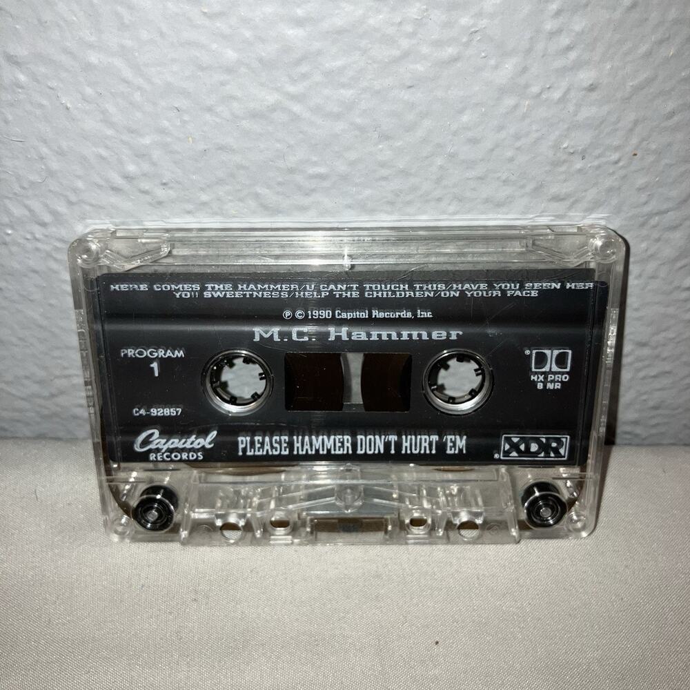 Tape Used MC M.C. Hammer Please Hammer Don't Hurt 'Em Cassette Tape Rap Hip Hop